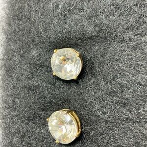 Kate Spade Gold Earrings with Sparkling Stones